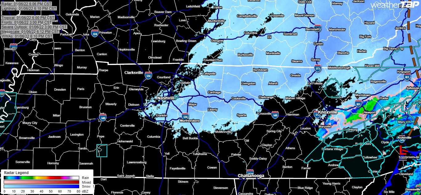 Arctic air and light snow moving in (6:15 update) – Meteorologist Mark