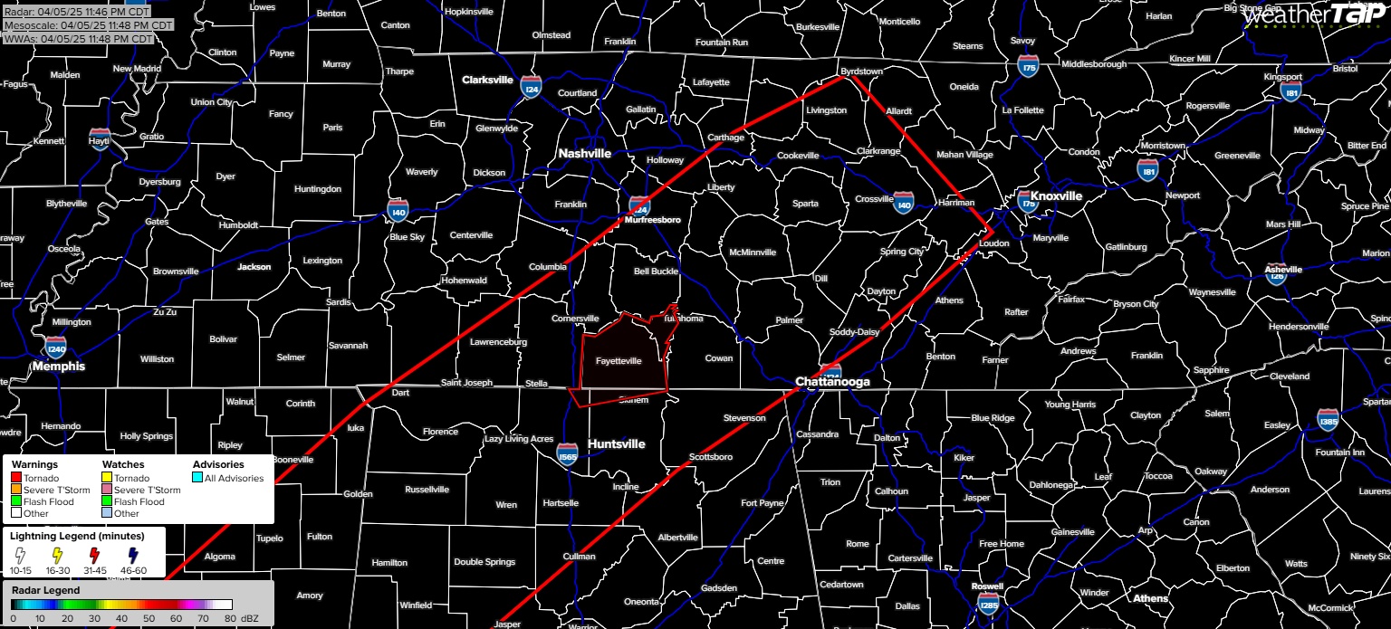 11:53 pm Update – Meteorologist Mark