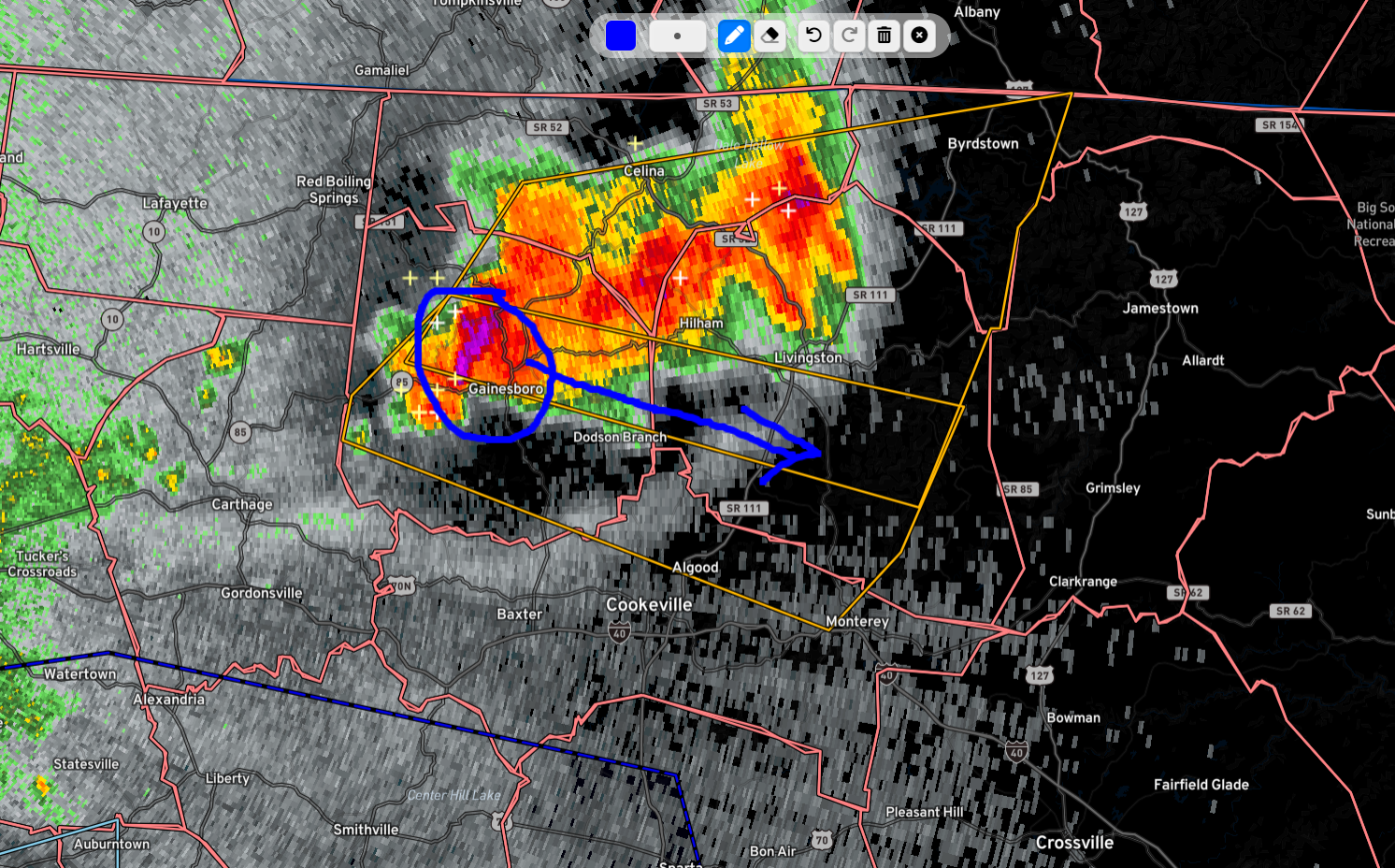 8:00 Weather Update Concerning Severe Storm – Meteorologist Mark